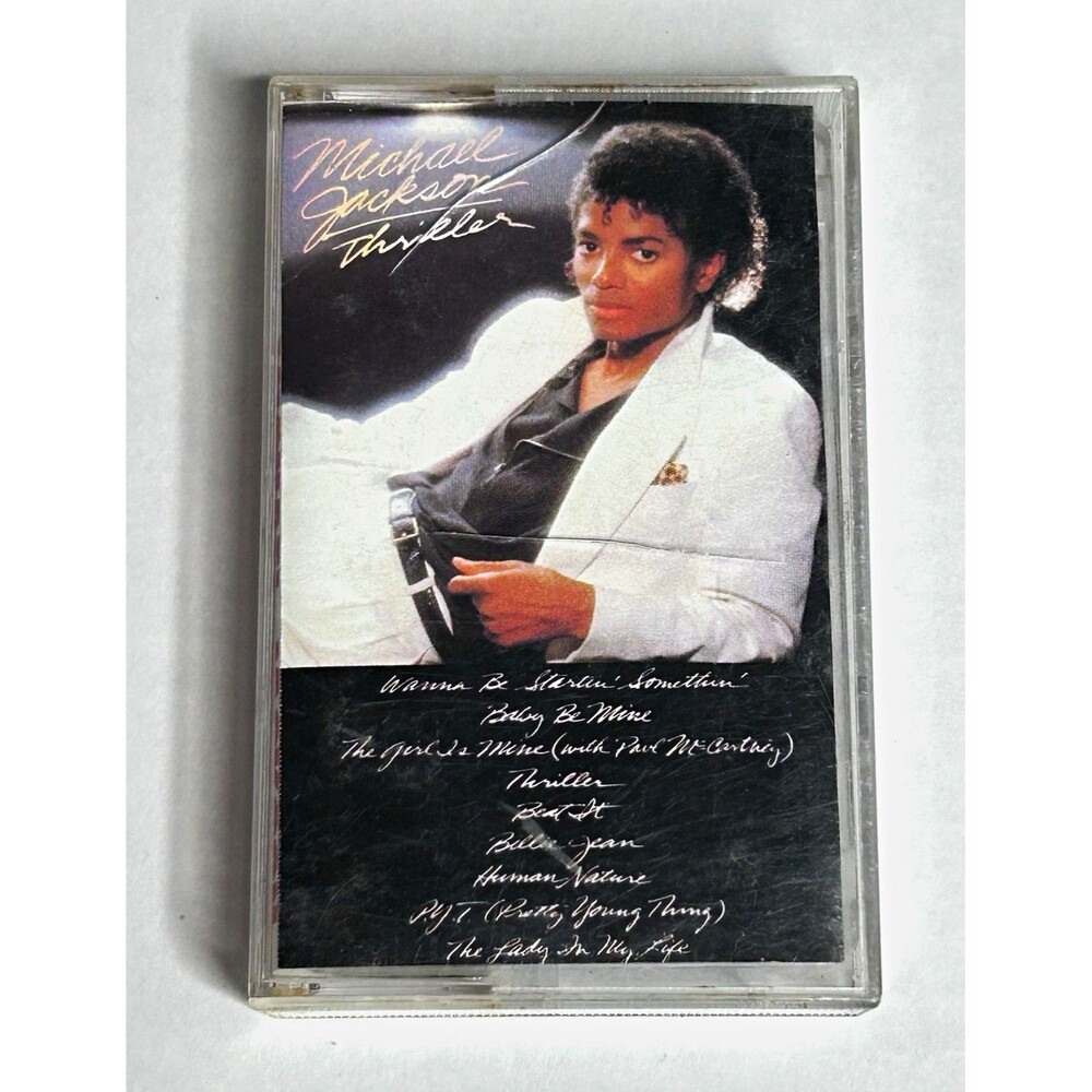Michael Jackson Thriller Cassette Tape 1982 Epic Records QET 38112 TESTED WORKS